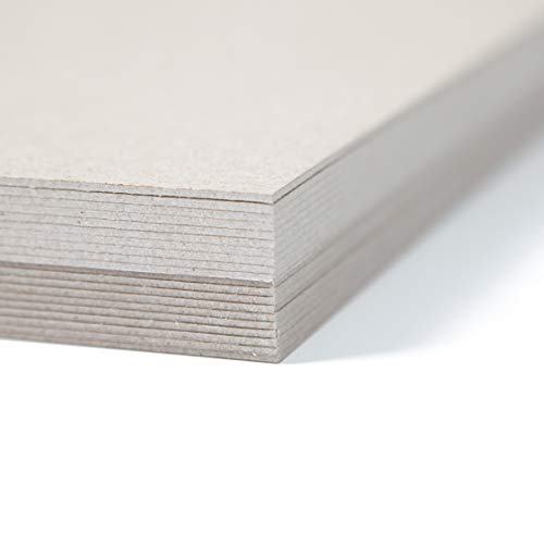 House of Card & Paper Grey Kraft Board - 945gsm, 1500micron, A5 Size | 20 Sheets 2