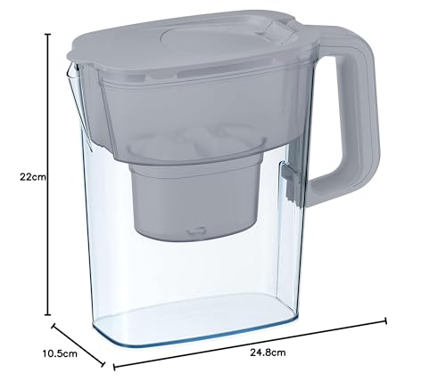 AQUAPHOR Compact Water Filter Jug - 2.4L Capacity with 1 Maxfor+ Filter | Fridge Door Fit 10