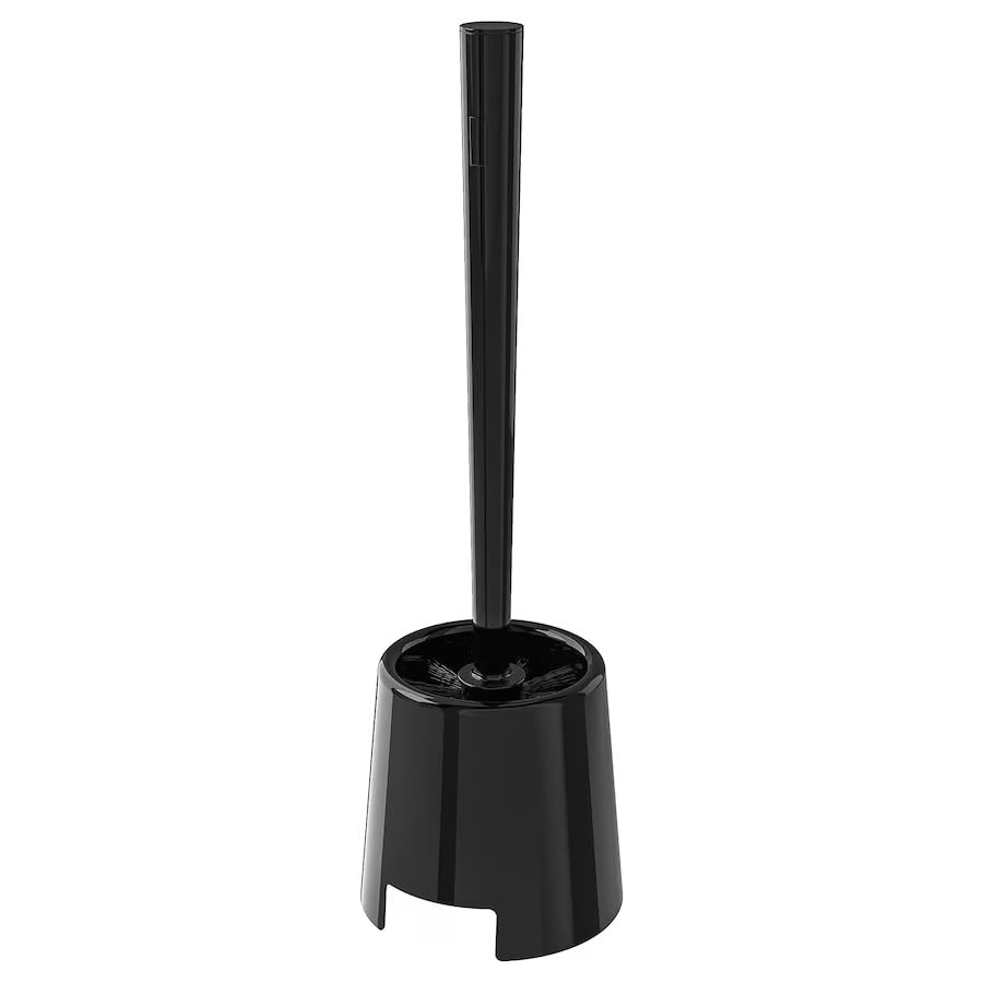 EMBO BOLMEN Toilet Brush and Holder - Polypropylene, Black | Strong Dense Bristles 1