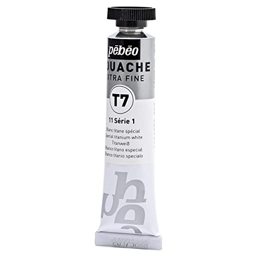 PEBEO Gouache Paint - Extra-Fine T7 Pigment | Titanium White | 20 ml Tube 5
