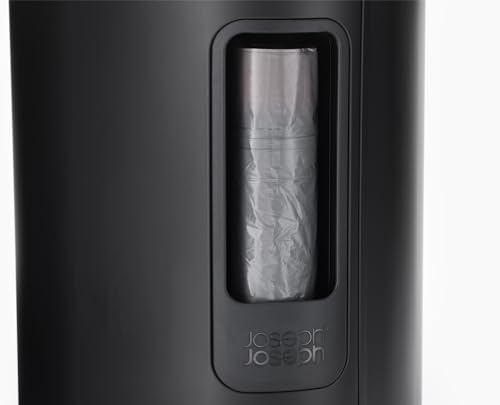 Joseph Joseph Easystore Stainless Steel 5 Litre Pedal Bin | Soft-Close Lid | Rear Liner Pocket 4