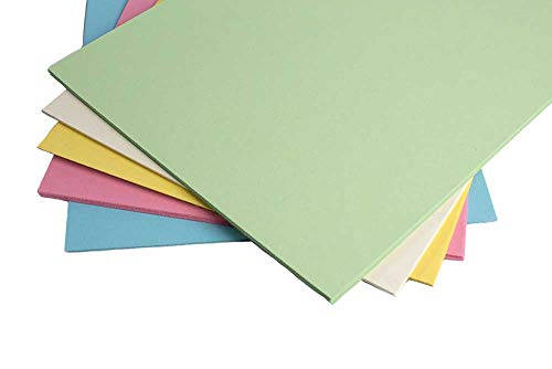 House of Card & Paper A4 160 gsm Card - Assorted Pastel Colours | 100 Sheets Pack 6