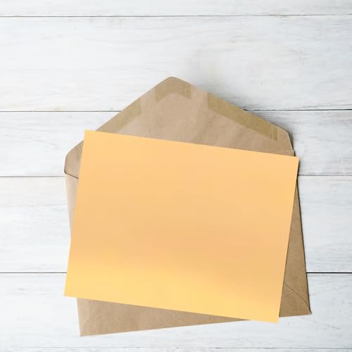 Hawksbill Gold Mirror Card Stock - A4, 25 Sheets, 250 GSM Metallic Shiny Finish 4