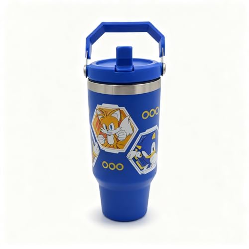 HOX Sonic The Hedgehog 900ml Insulated Travel Mug | Double Wall | Leakproof 3