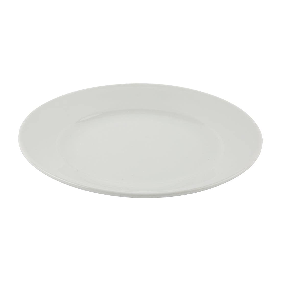 Olympia Athena Porcelain Dinner Plates - 228mm (9 inch) Wide Rimmed, White, 12 Pack 4