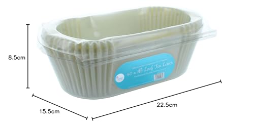 Doric 1lb Loaf Tin Liners - 40 Pack Non-Stick Siliconised Greaseproof Paper for Ovens & Air Fryers 10