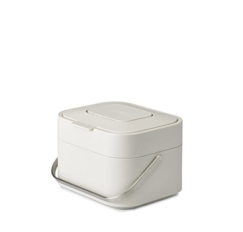 Joseph Joseph Intelligent Waste Stack 4 Kitchen Food Waste Compost Caddy | 4 Litres | Stone 2