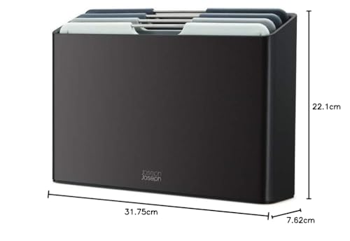 Joseph Joseph Folio 4-Piece Colour Coded Chopping Board Set with Slimline Storage Case 7