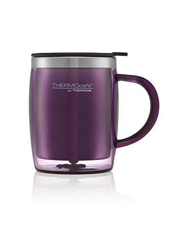 Thermos ThermoCafé Translucent Desk Mug - Double Wall Insulation | 450 ml | Purple