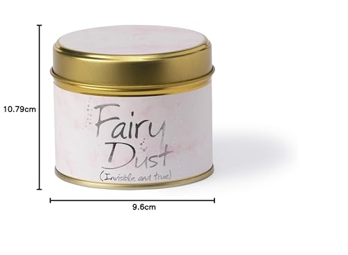 Lily-Flame Fairy Dust Tin Candle - Pink Wax, 35 Hour Burn Time | Vegan & Cruelty-Free 4