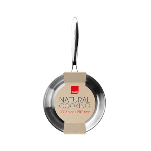 IBILI Triply Natural Frying Pan - 22 cm Diameter | Tri-Ply Stainless Steel & Aluminum | Induction Compatible 2