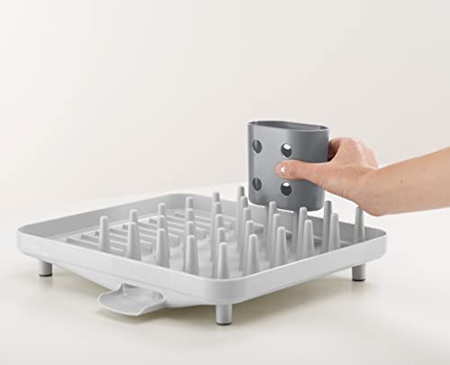 Joseph Joseph Duo Compact Dish Drying Rack | Grey Plastic | Sloping Base 3