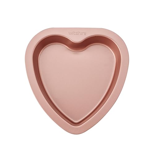 Wiltshire Rose Gold Heart Cake Pan - 19cm Non-Stick Carbon Steel | Oven Safe up to 220°C 4