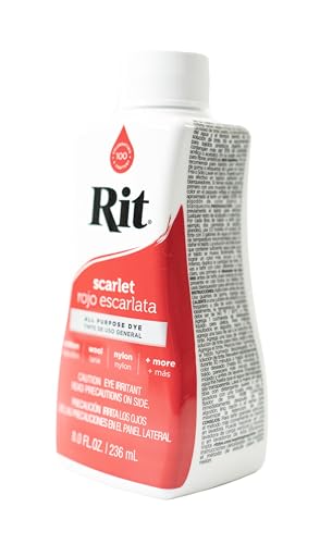 Mouldmaster Rit All-Purpose Liquid Dye - Scarlet, 236ml | For Natural & Synthetic Fabrics 3