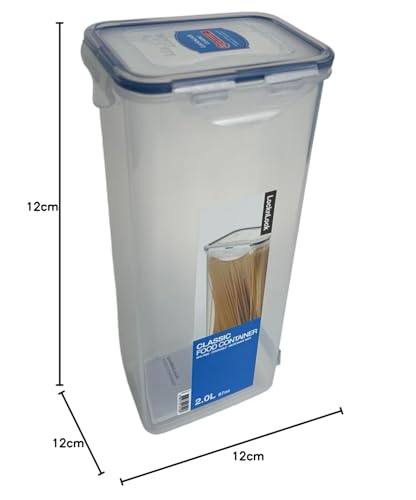 LocknLock Rectangular Storage Container - 2L Airtight, Leak-Proof, BPA Free Plastic | HPL819 8