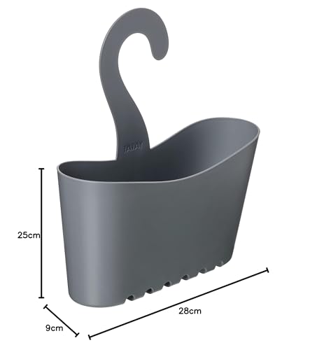 TATAY Multifunctional Shower Caddy - No-Drill Installation | Stackable | Moisture-Resistant Polypropylene 3
