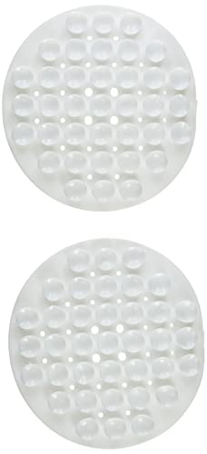 Merriway Rubber Suction Soap Holder - White, Pack of 2 | Attaches to Smooth Surfaces 2