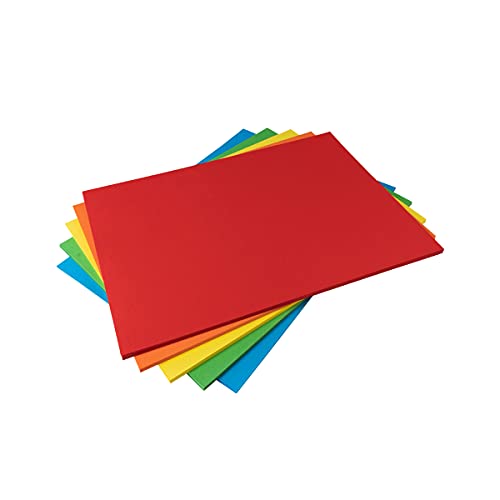 Hawksbill A4 Coloured Card Stock - 160GSM Rainbow Craft Paper | 50 Pack 1