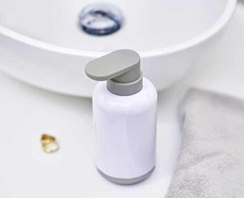 Joseph Joseph Duo Pump Bottle Soap Dispenser - 300ml Capacity | Easy-Push Pump | White ABS 3