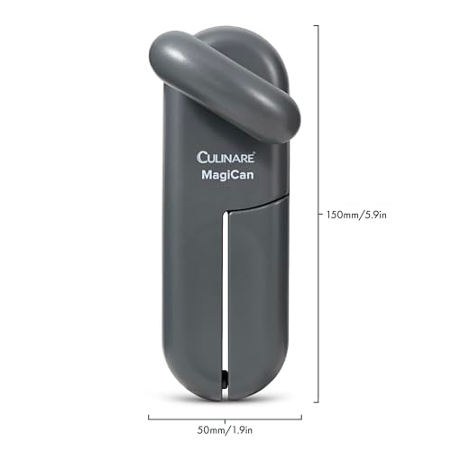 CULINARE MagiCan Manual Can Opener - Stainless Steel Wheel | Robust Handle | Grey 12