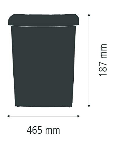 Brabantia Built-in 10L Under Kitchen Counter Bin | Easy Install | Auto Closing Lid | Black Plastic 6