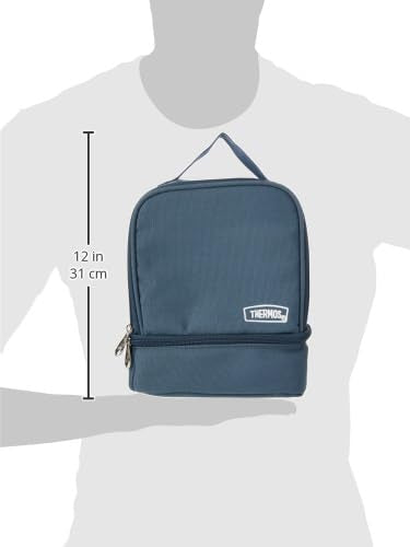 Thermos Blue Eco Cool Dual Compartment Insulated Lunch Box Bag | 3L Capacity | Recycled PET Fabric 4