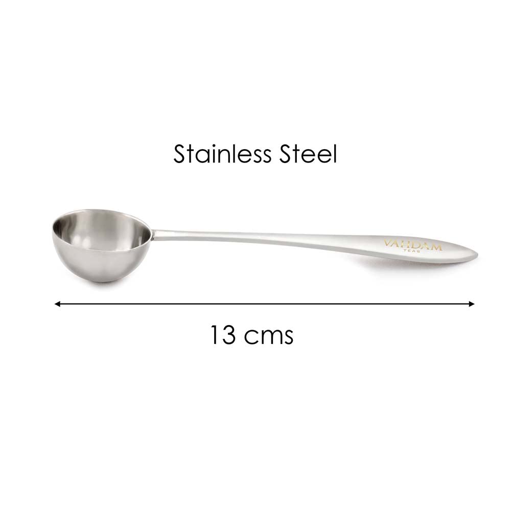 VAHDAM Perfect Serve Loose Leaf Tea Spoon | Premium 18/8 Stainless Steel | Dishwasher Safe