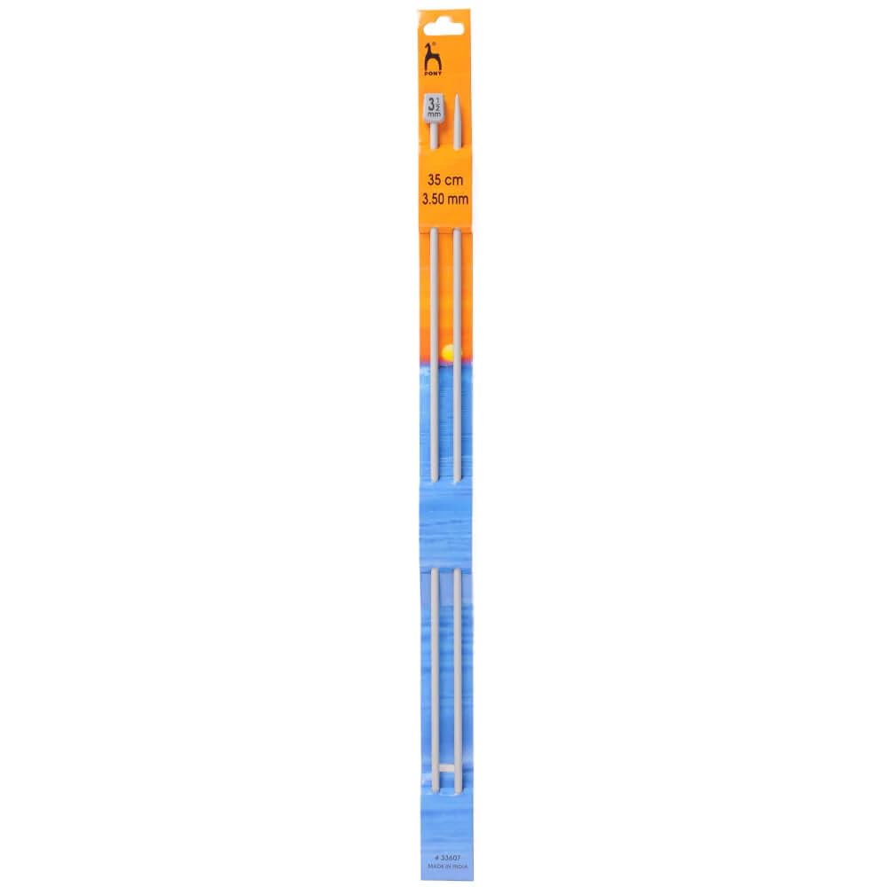 Pony Single Ended Classic Knitting Pins - 9mm Diameter | 35cm Length | Multi-Colour 2