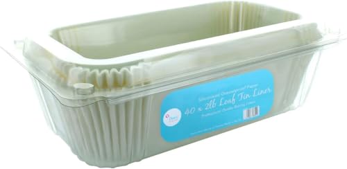 Doric Loaf Tin Liners - 40 Pack Non-Stick Siliconised Greaseproof Paper for Ovens & Air Fryers 2