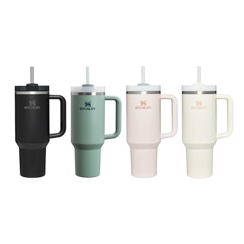 STANLEY 1913 Quencher H2.0 Flowstate Tumbler 1.2L - Cold 11 Hrs, Iced 48 Hrs | Black Tonal 11