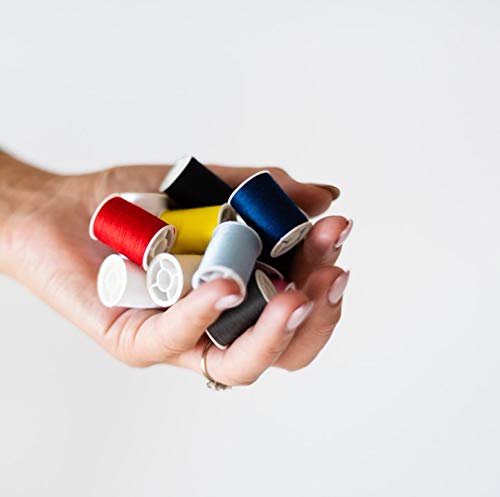 KORBOND CORE Mix Polyester Thread Selection - 12 Spools | 10 Colours | 384m Total | Hand & Machine Sewing 4