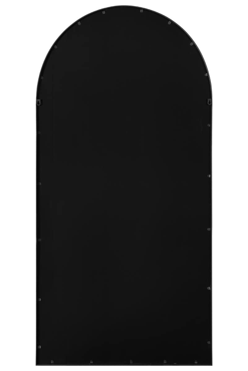 MirrorOutlet The Arcus - Metal Frame Arched Wall/Leaner Mirror | 180 x 90cm | Black 7