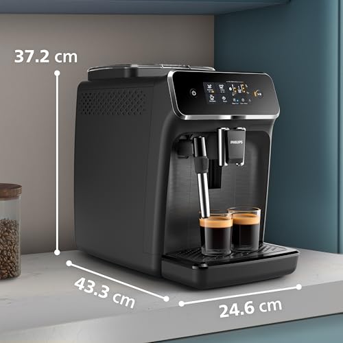 Philips 2200 Series Bean to Cup Coffee Machine - 2 Coffee Varieties, Classic Milk Frother, Black 13