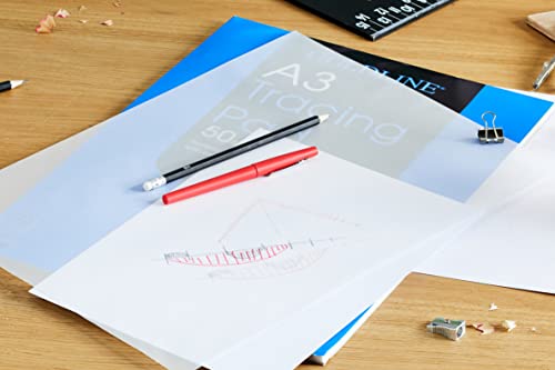 Clairefontaine Goldline Professional Tracing Pad - 50 Sheets A3 90gsm FSC-Certified Acid-Free Paper 8