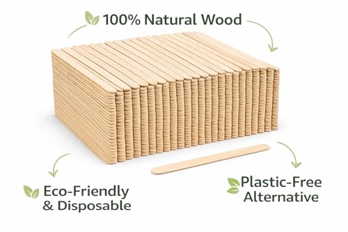 1ABOVE Wooden Coffee Stirrers - 1000 Pack, 140mm (5.5') Disposable Birch Wood 3