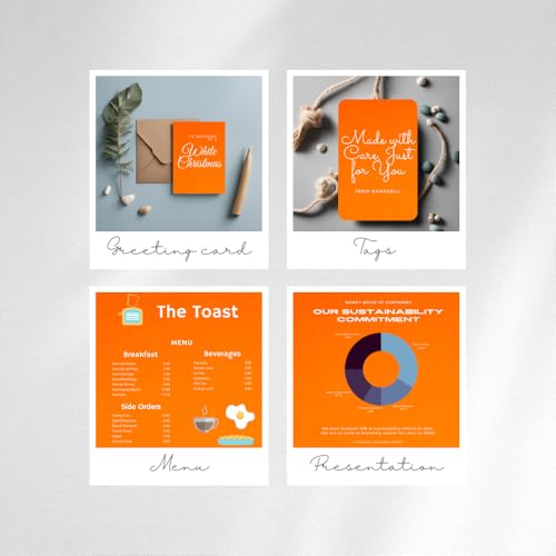 Hawksbill Bright Orange Card Stock A4 180 GSM | Pack of 100 Sheets | Ideal for Arts, Crafts, Stationery & DIY 3