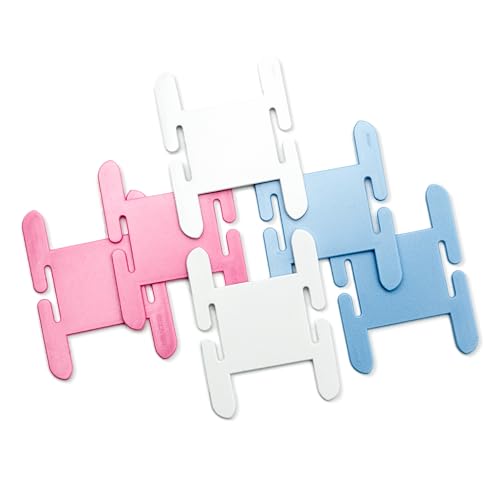 Clover Knitting Bobbin Set - Yarn Management | Plastic | Pink | 6 Pieces 4