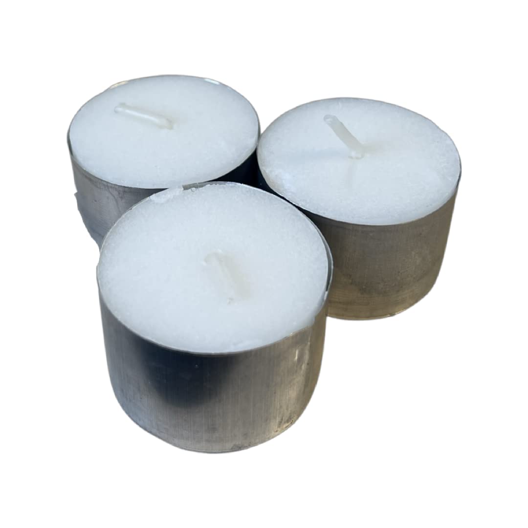 REQUISITE NEEDS Unscented Tea Light Candles - 8 Hour Burn Time, White Wax, Pack of 50 | Lead-Free Wick 6