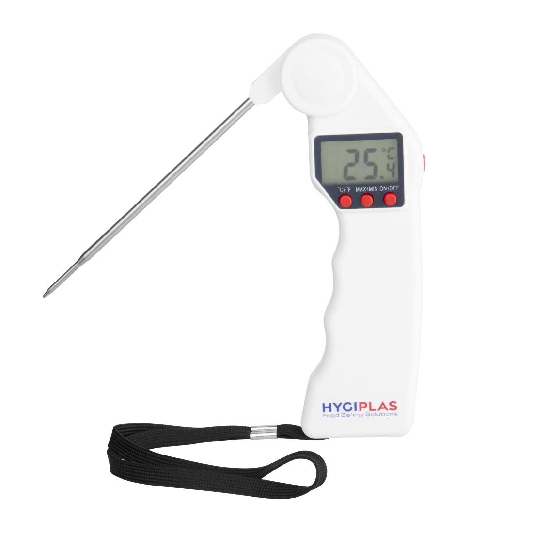 NISBETS Hygiplas Easytemp Digital Thermometer - White Colour Coded for Dairy/Baking | -50°C to +300°C Range 1