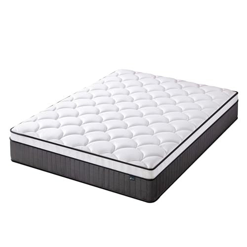 Zinus Double Memory Foam & Pocket Spring Mattress - 10'' Height | Medium Firmness | Hybrid Support | OEKO-TEX Certified 11