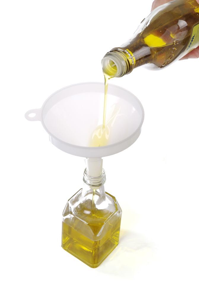 HENDI Melamine Funnel - Ø100 mm Diameter | White | Includes Polypropylene Measuring Jug 4