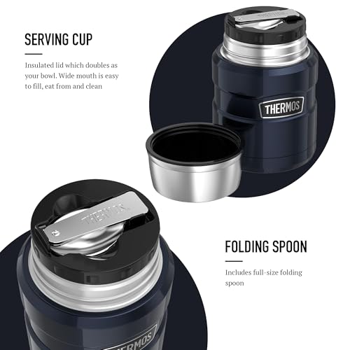 Thermos Stainless King Food Flask - 9 Hours Hot | 14 Hours Cold | 470ml Capacity 4