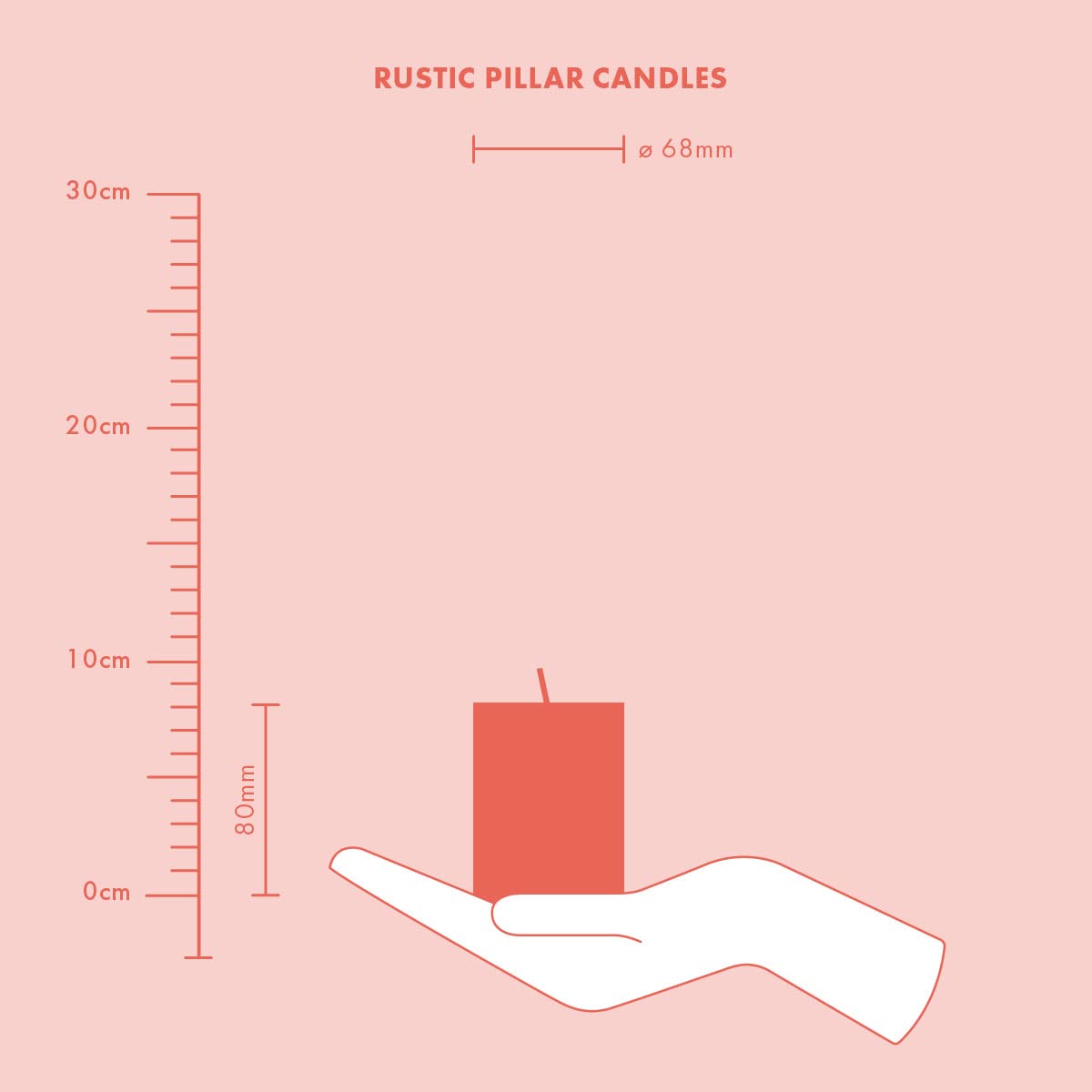 BOLSIUS Rustic Pillar Candle - Ivory | 4 Pack | 35 Hour Burn Time | Unscented 7