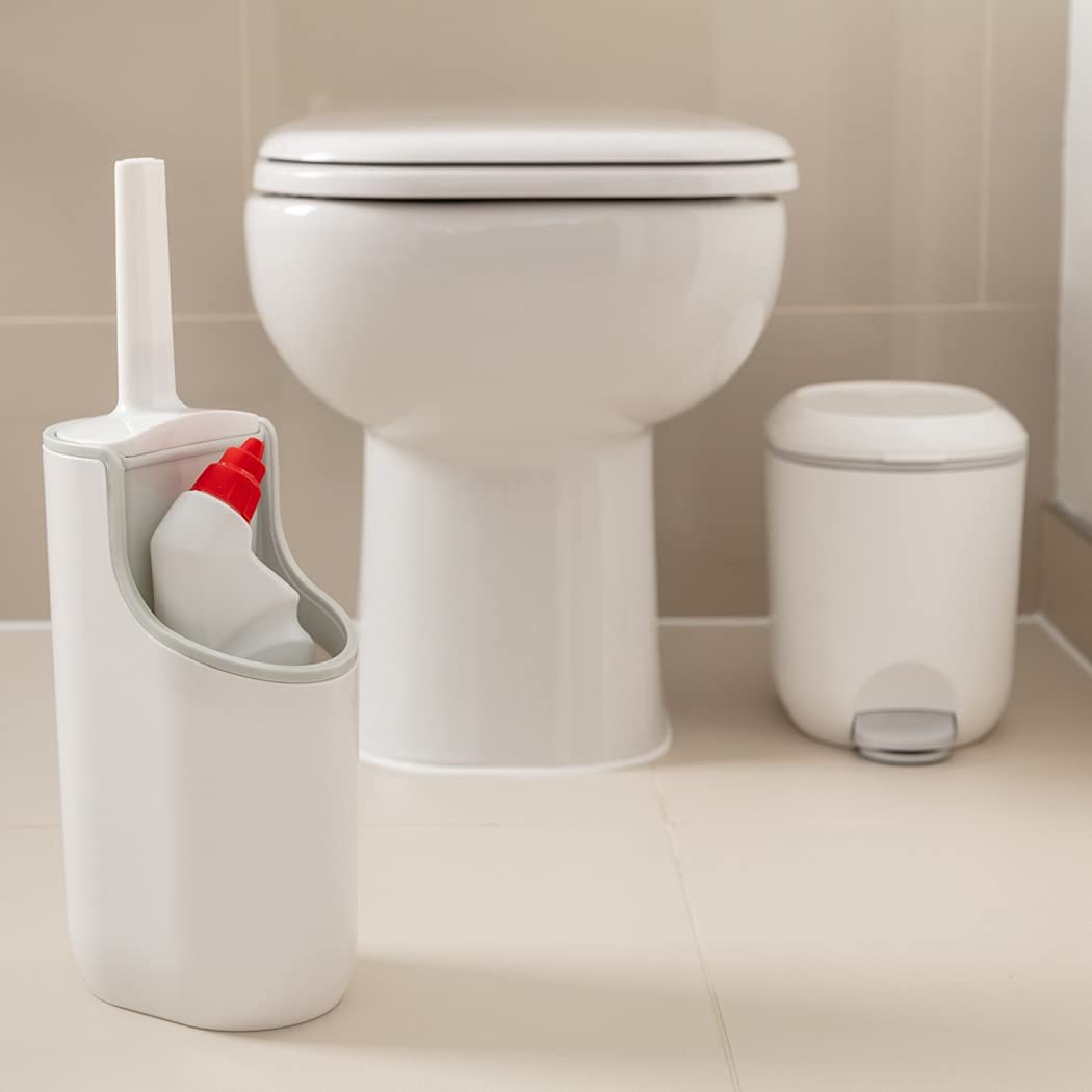 Addis 518503 Premium Deluxe Bathroom Pedal Bin with Inner Bucket | 3.5 Litre | White Grey 7