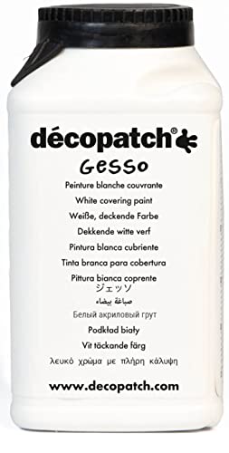 décopatch Gesso Primer Paint - Thick White Acrylic Undercoat | 300g Bottle | GE300AO 2