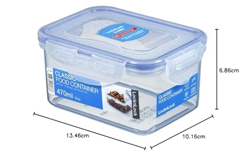 LocknLock Rectangular Lunch Box - 470ml Capacity | Airtight & Leak Proof | BPA Free 9