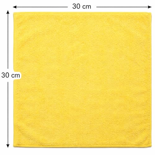 1ABOVE Microfibre Cleaning Cloths - 10 Pack | Highly Absorbent | 30x30CM 3