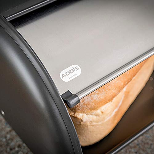 Addis Stainless Steel Bread Bin - 22L Capacity | Fingerprint Resistant | Rolling Lid