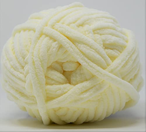 Hello Love Super Bulky Polyester Yarn - 100g Ivory | 65m Length | CK230-001 2