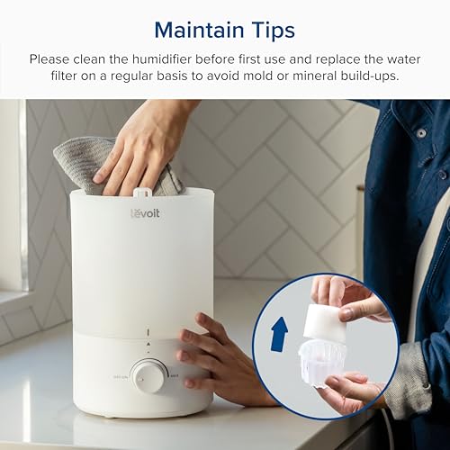 Levoit Dual 150 Humidifier & Diffuser - 3L Tank, 25-Hour Run Time, Ultra-Quiet Operation 11